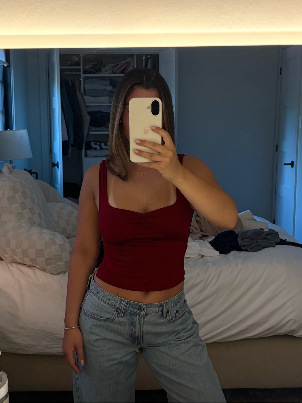 Red edikted tank top
